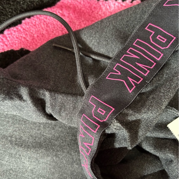 VS LOVE PINK bling sequin Y2K straight leg slit sweatpants - Picture 3 of 6